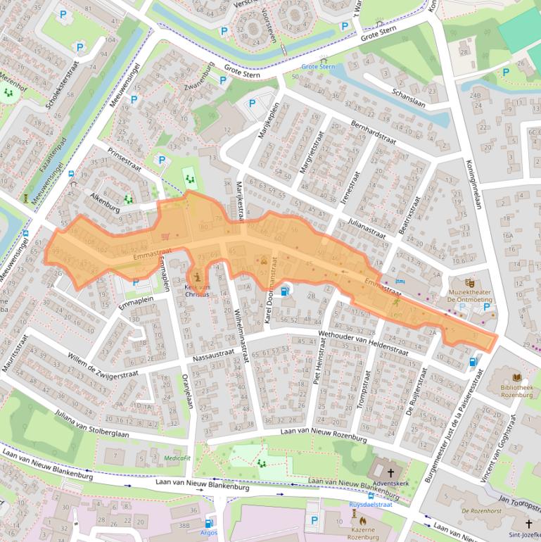 Kaart van postcodegebied 3181GC.