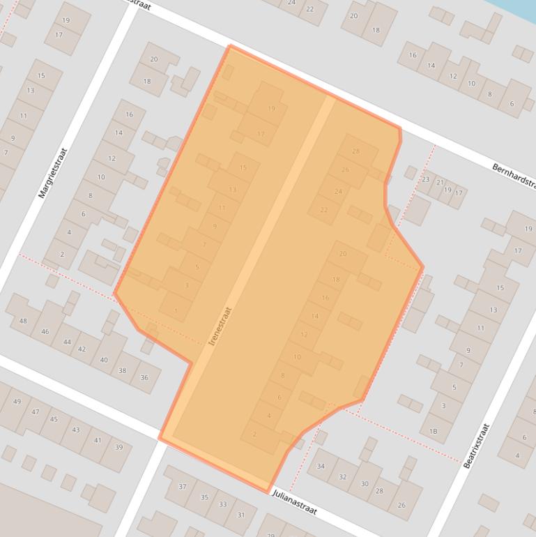 Kaart van postcodegebied 3181GG.