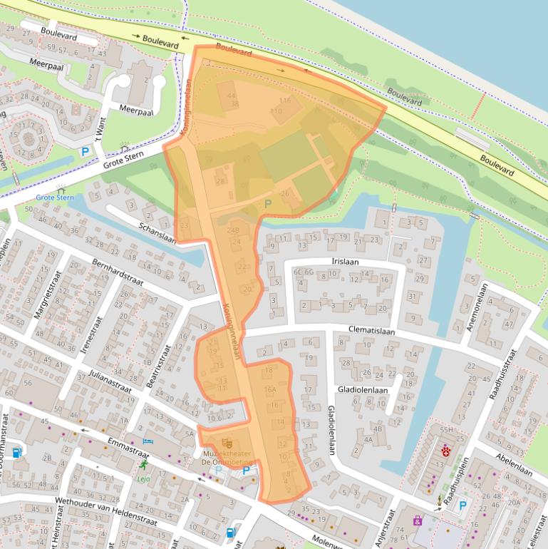 Kaart van postcodegebied 3181GK.