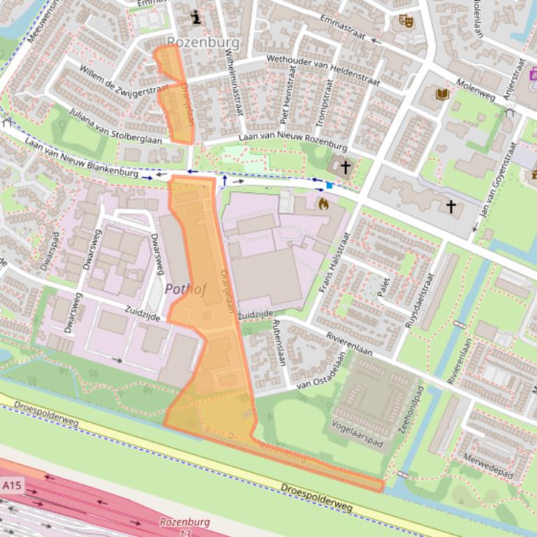Kaart van postcodegebied 3181HA.