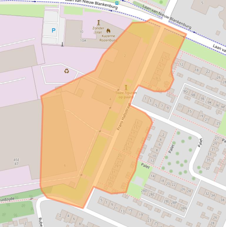 Kaart van postcodegebied 3181HC.
