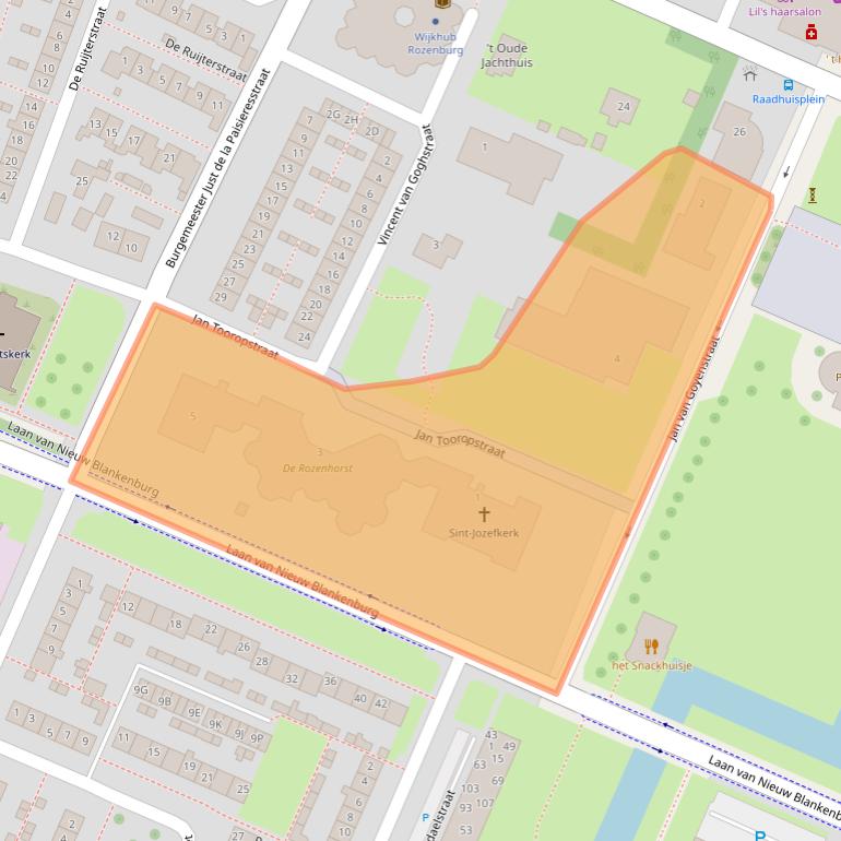 Kaart van postcodegebied 3181HE.