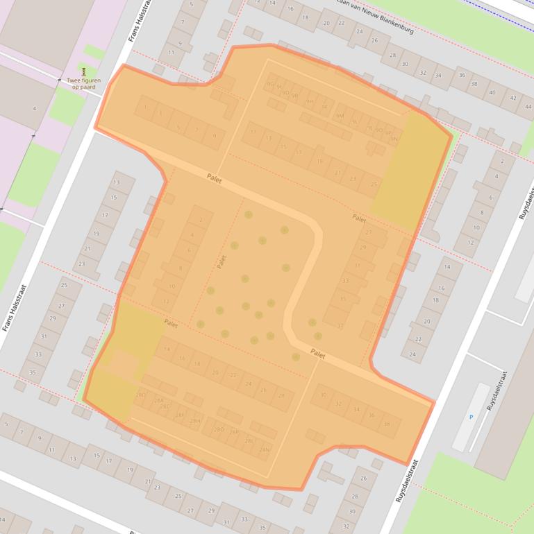 Kaart van postcodegebied 3181HL.