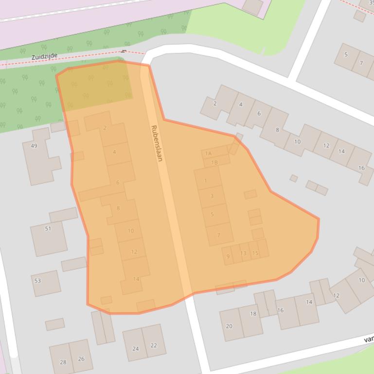Kaart van postcodegebied 3181HM.