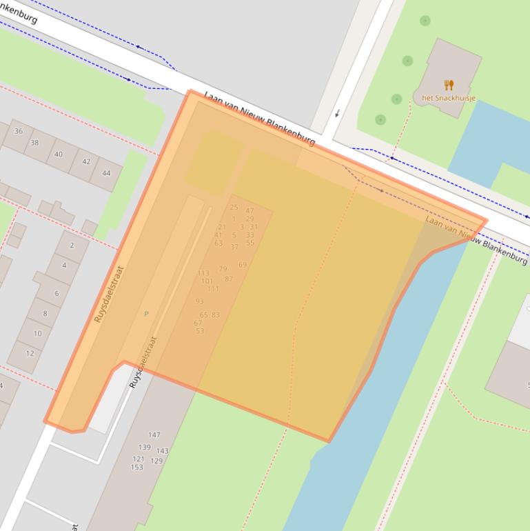 Kaart van postcodegebied 3181HN.