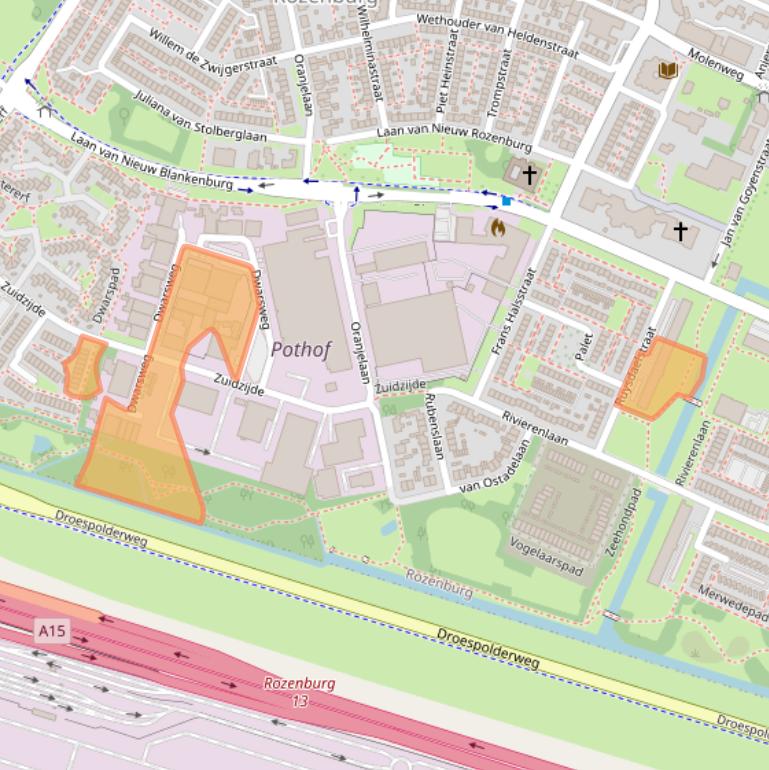 Kaart van postcodegebied 3181HP.