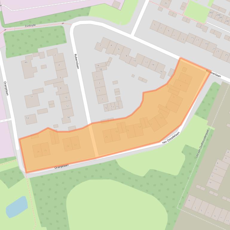Kaart van postcodegebied 3181HS.