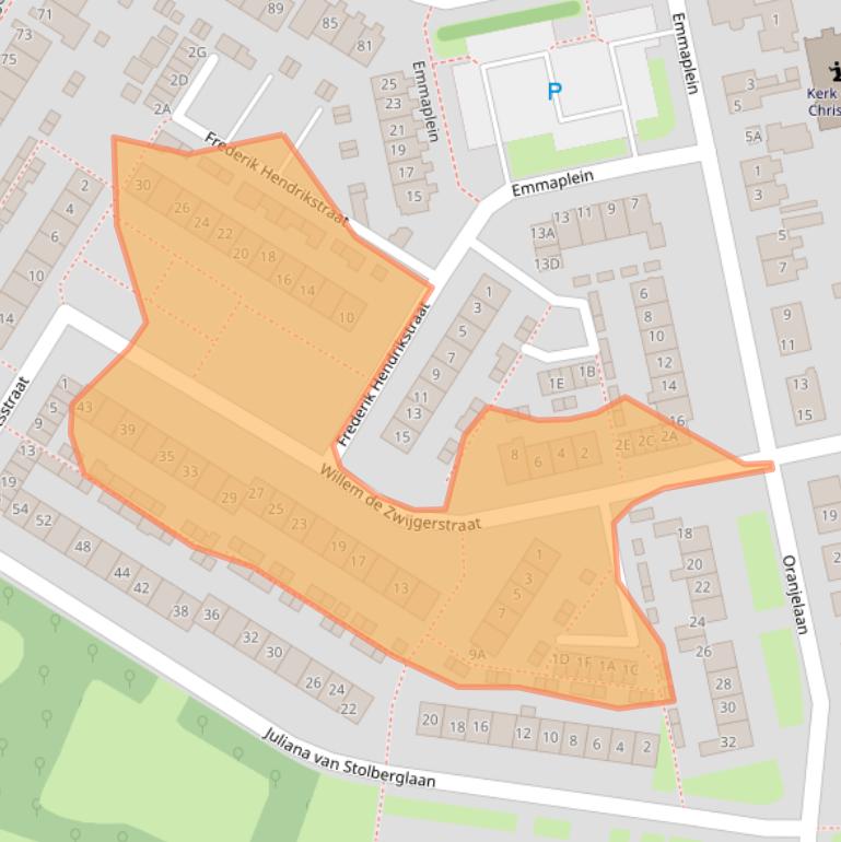 Kaart van postcodegebied 3181HZ.
