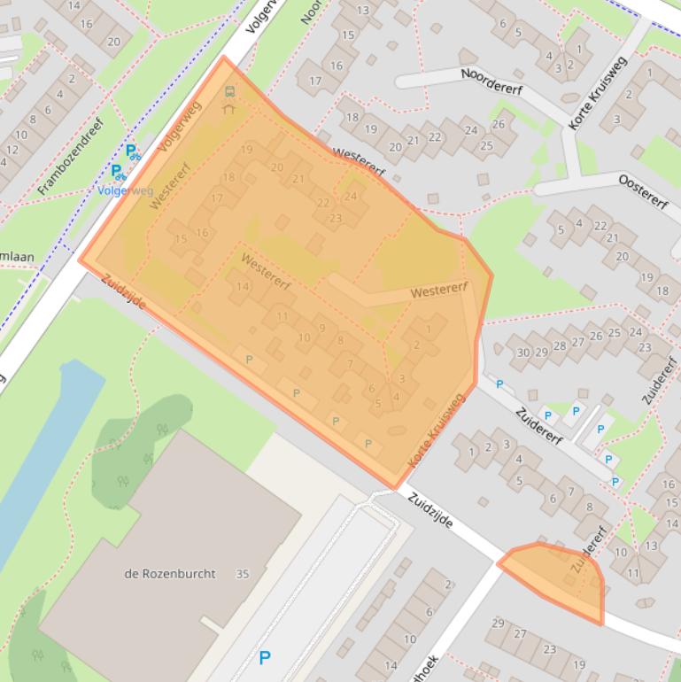 Kaart van postcodegebied 3181JD.