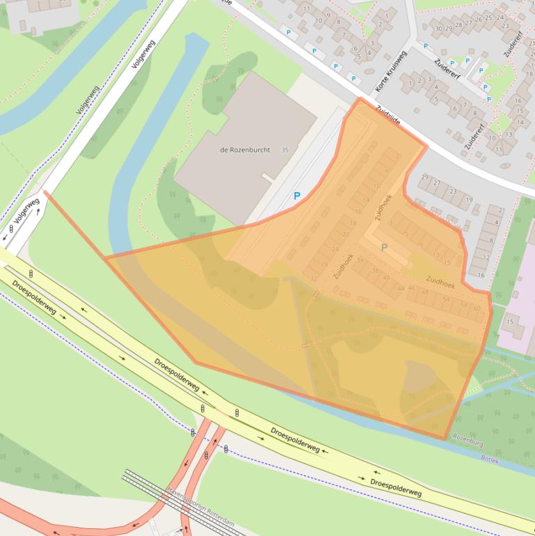 Kaart van postcodegebied 3181JG.