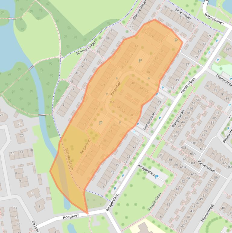Kaart van postcodegebied 3181KB.