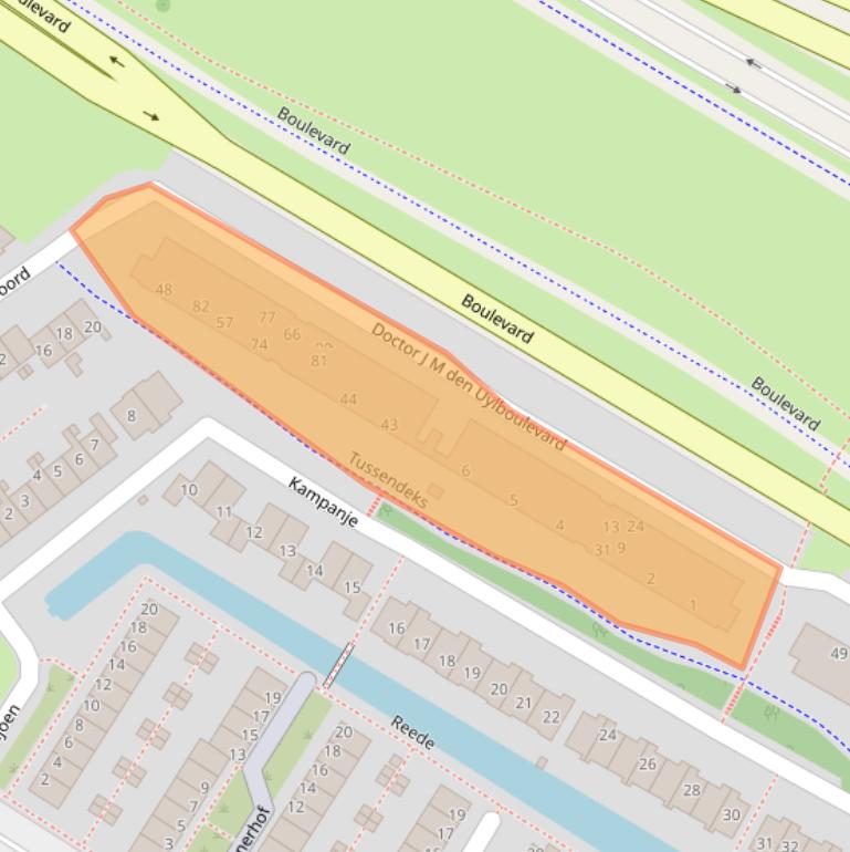 Kaart van postcodegebied 3181KK.