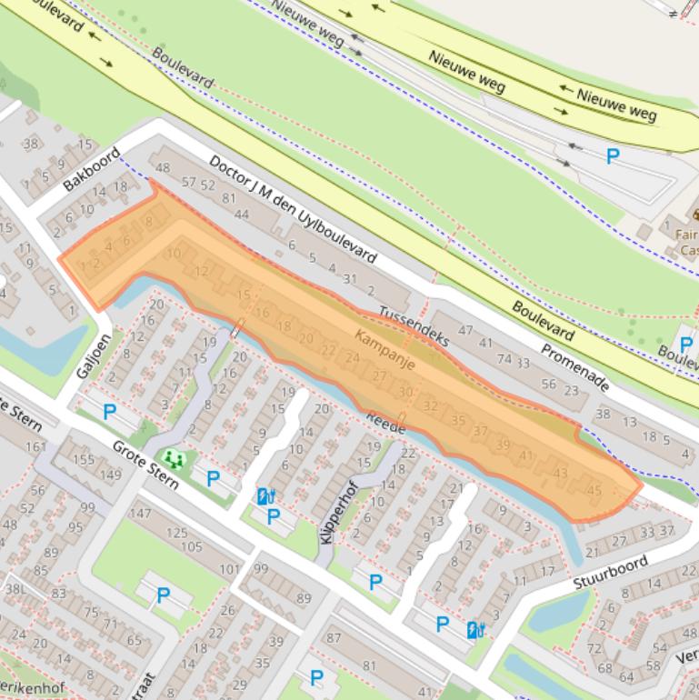 Kaart van postcodegebied 3181KM.