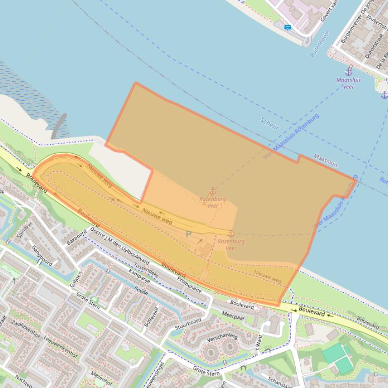 Kaart van postcodegebied 3181LJ.