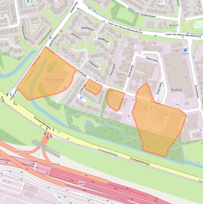 Kaart van postcodegebied 3181LR.