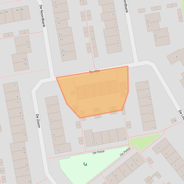 Kaart van postcodegebied 3181MB.