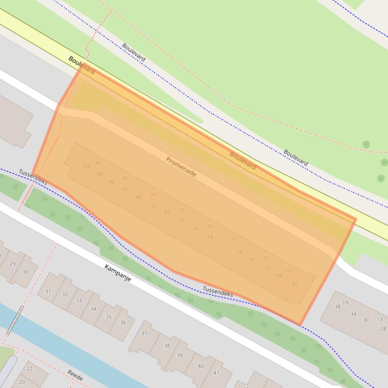 Kaart van postcodegebied 3181NB.