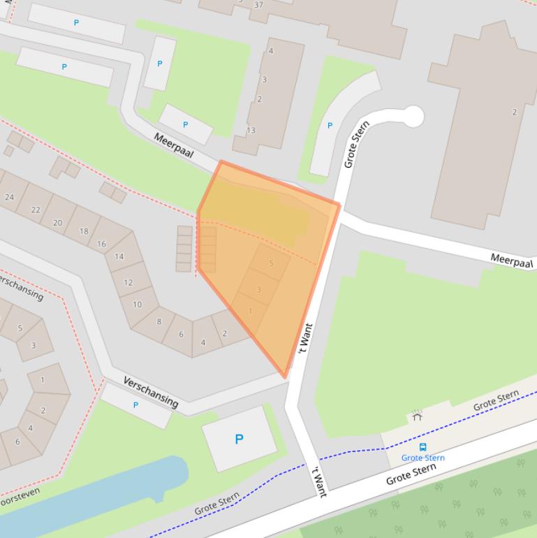 Kaart van postcodegebied 3181NE.