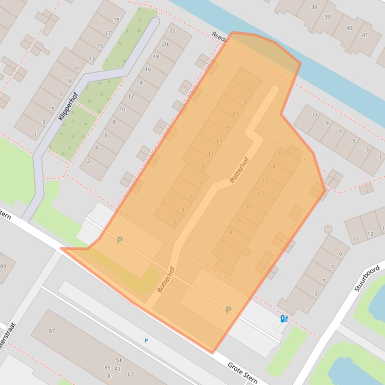 Kaart van postcodegebied 3181NV.