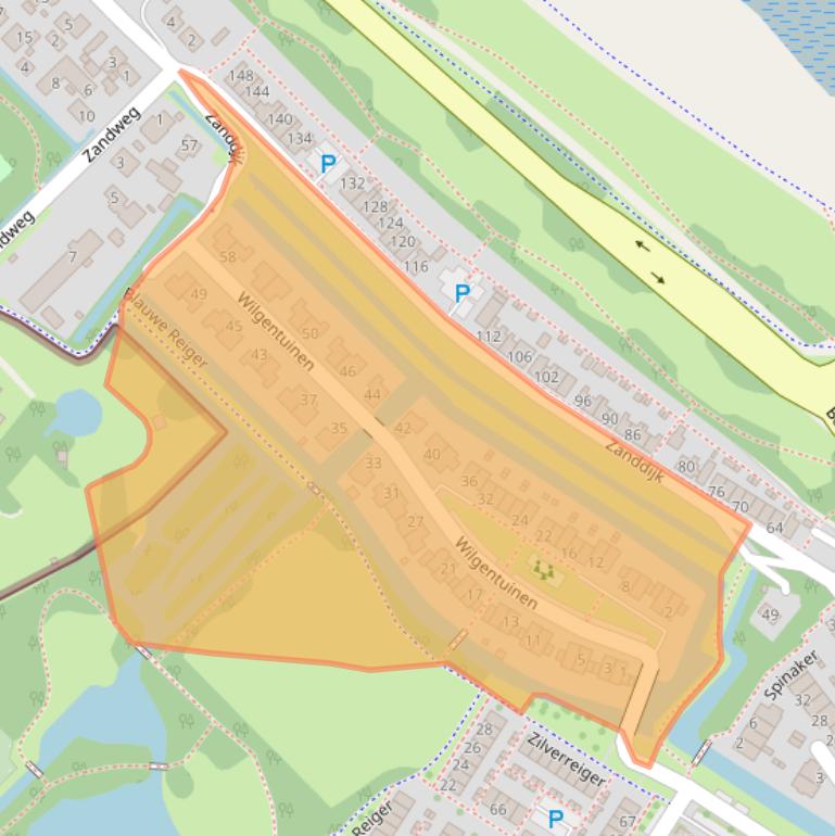Kaart van postcodegebied 3181NZ.