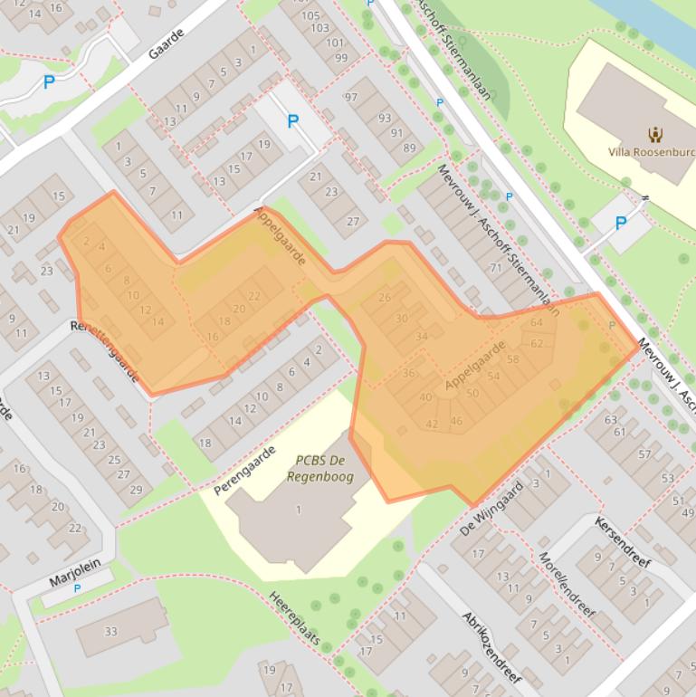 Kaart van postcodegebied 3181PC.
