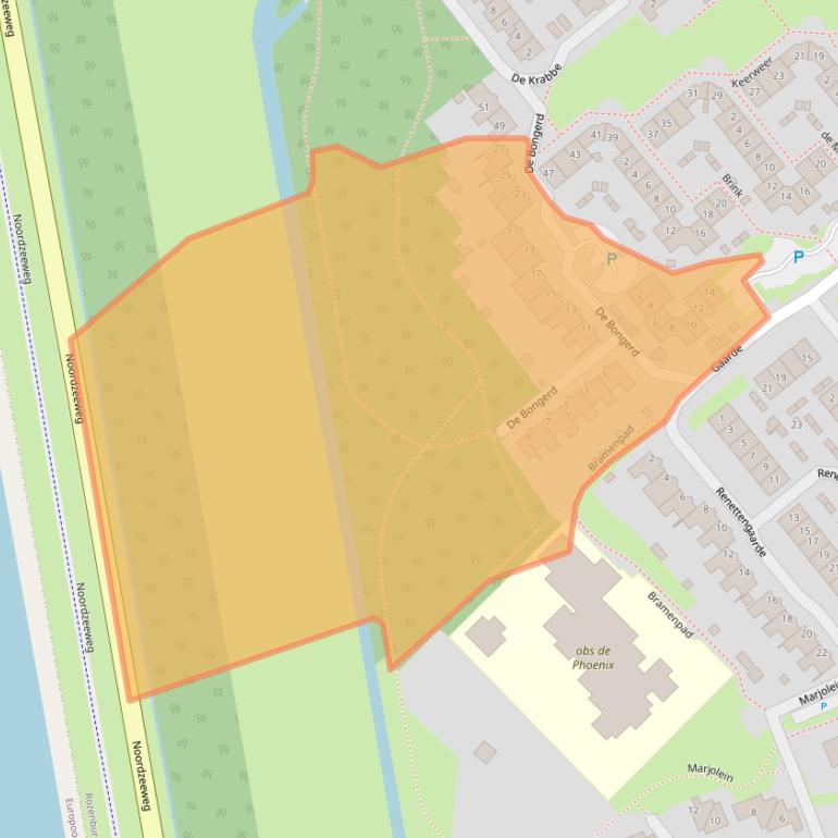 Kaart van postcodegebied 3181PE.