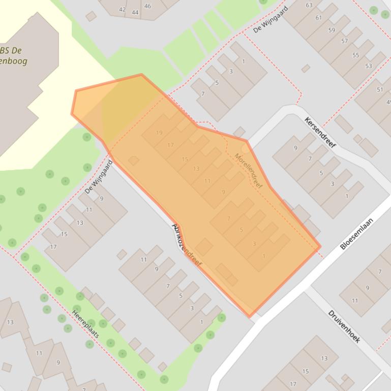 Kaart van postcodegebied 3181PT.