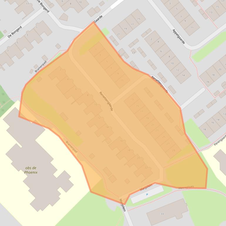 Kaart van postcodegebied 3181PW.