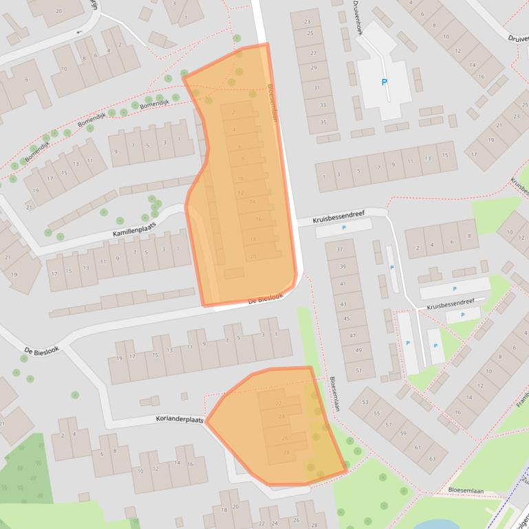 Kaart van postcodegebied 3181RD.