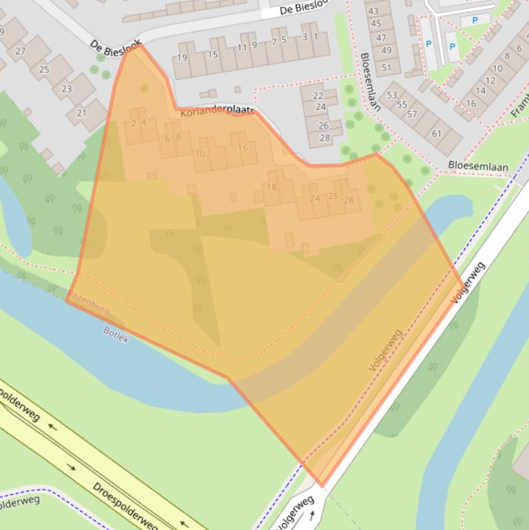 Kaart van postcodegebied 3181RK.