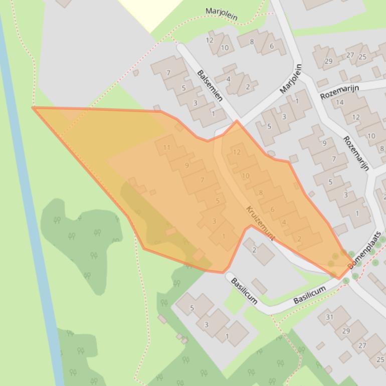 Kaart van postcodegebied 3181RL.