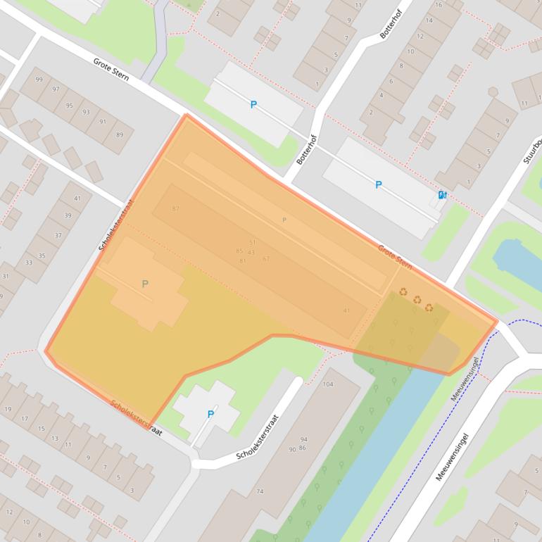 Kaart van postcodegebied 3181SC.