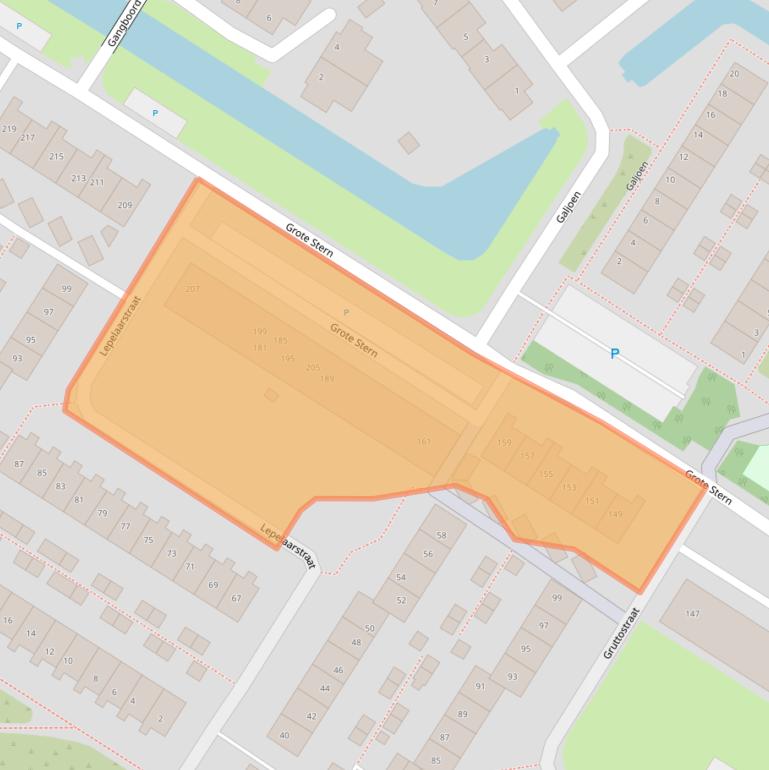 Kaart van postcodegebied 3181SG.