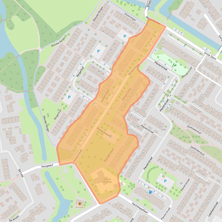 Kaart van postcodegebied 3181SN.