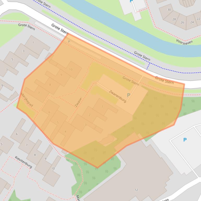 Kaart van postcodegebied 3181SV.