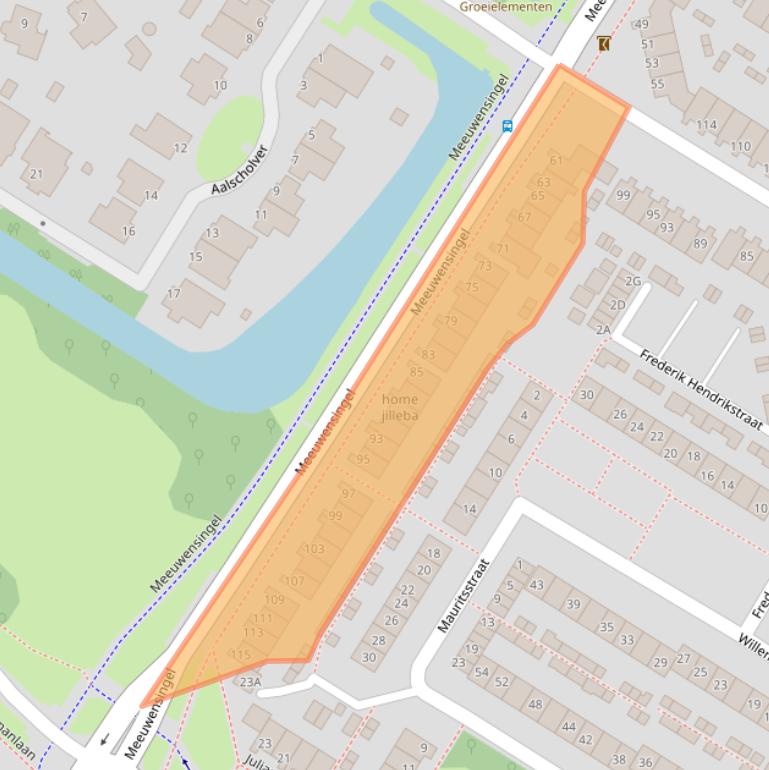 Kaart van postcodegebied 3181SW.