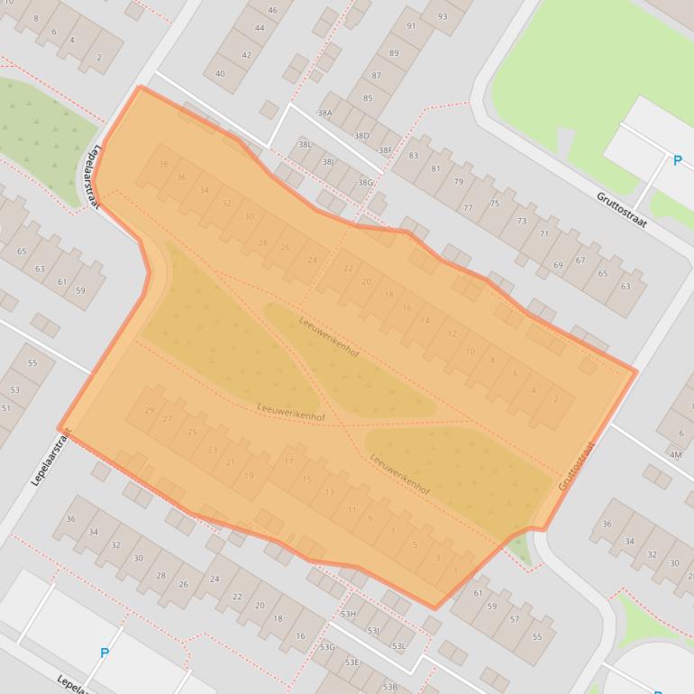 Kaart van postcodegebied 3181TD.