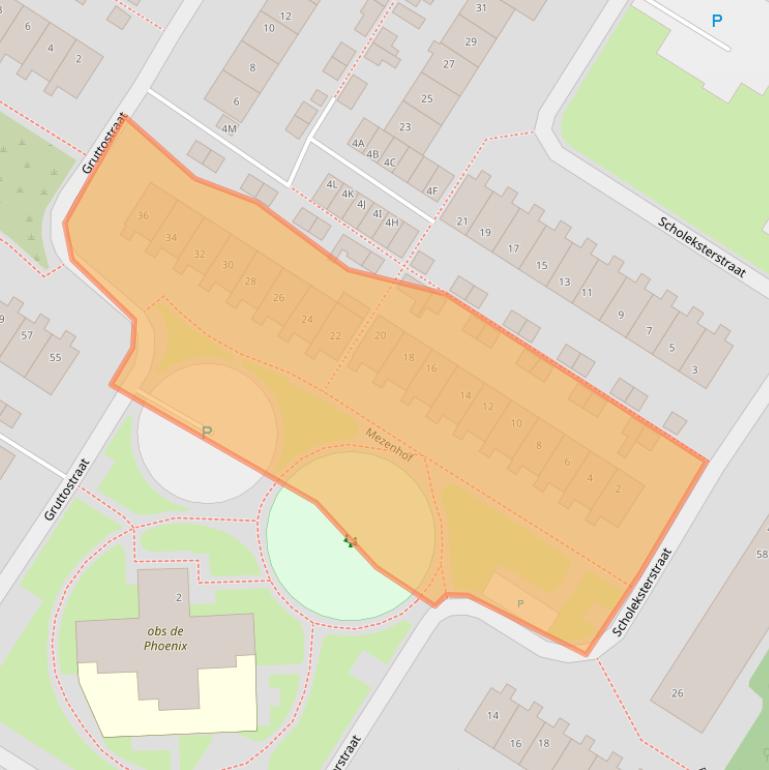 Kaart van postcodegebied 3181TJ.