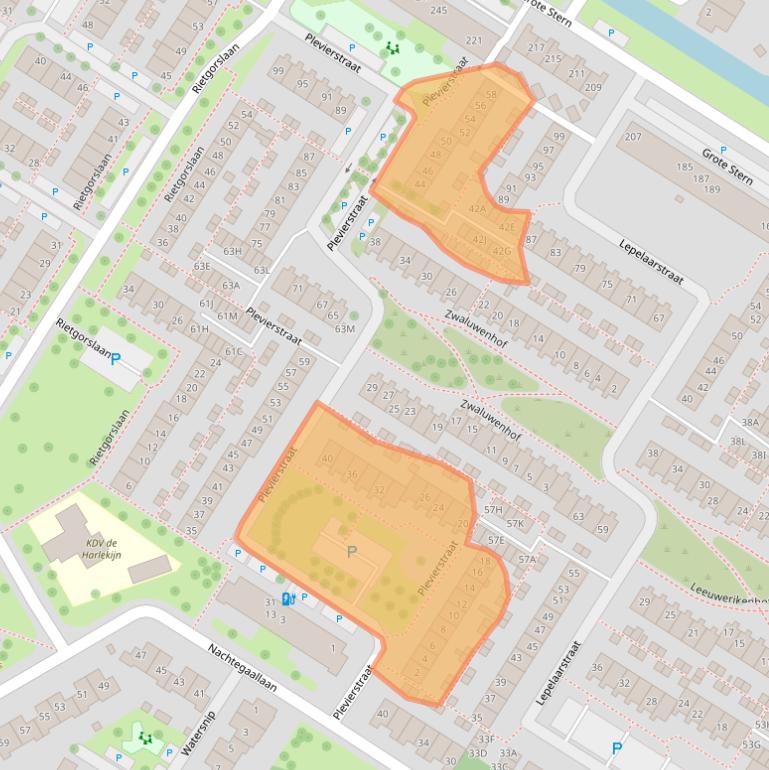 Kaart van postcodegebied 3181TM.