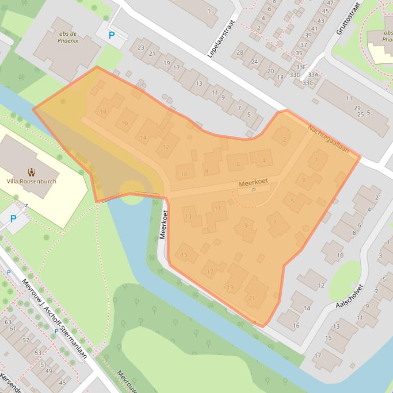 Kaart van postcodegebied 3181TP.