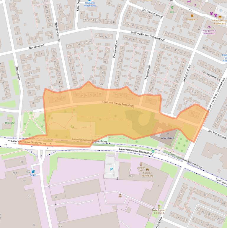 Kaart van postcodegebied 3181VC.