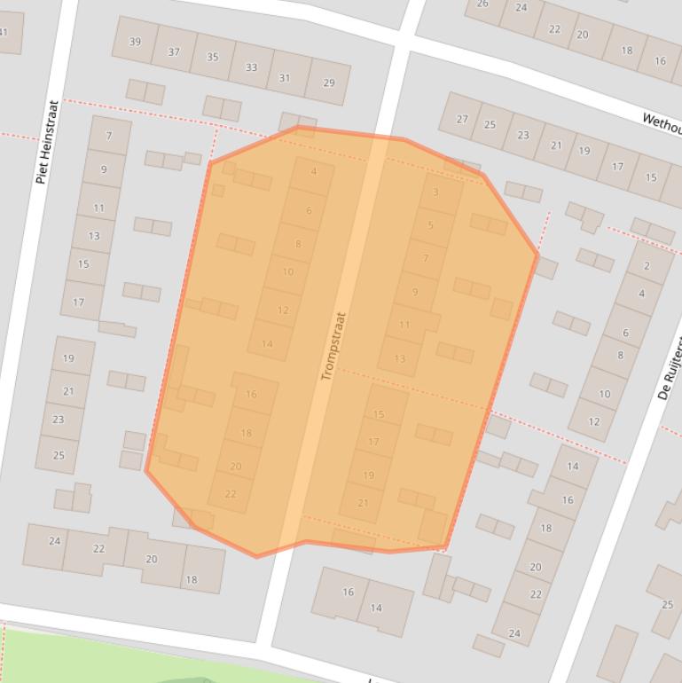 Kaart van postcodegebied 3181VH.