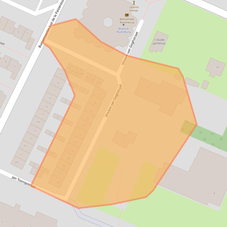 Kaart van postcodegebied 3181VJ.