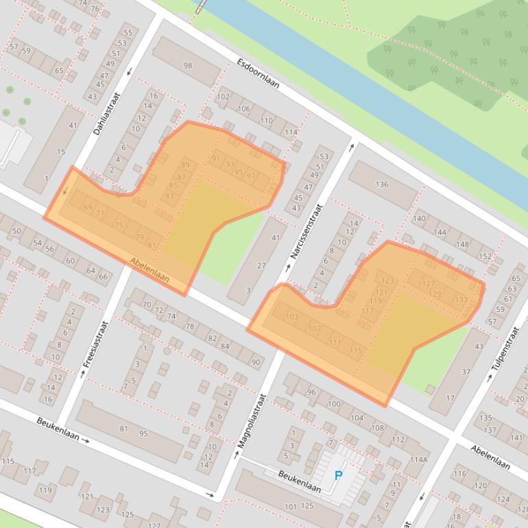 Kaart van postcodegebied 3181WC.