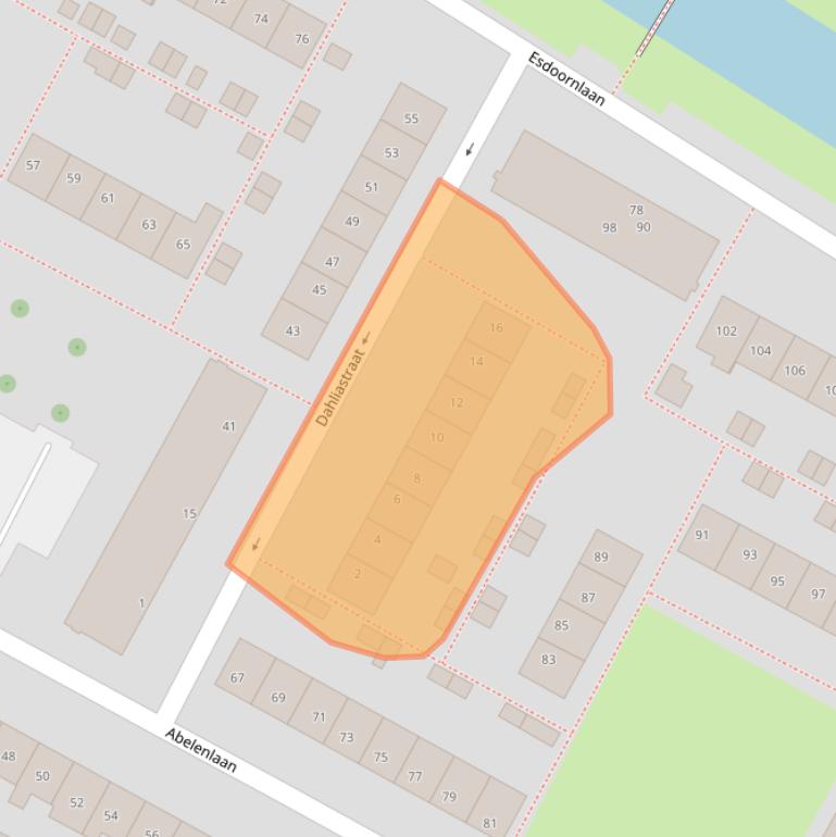 Kaart van postcodegebied 3181WK.