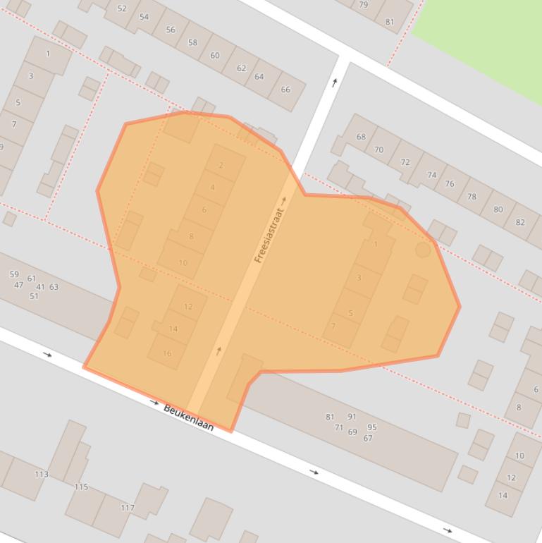 Kaart van postcodegebied 3181WL.