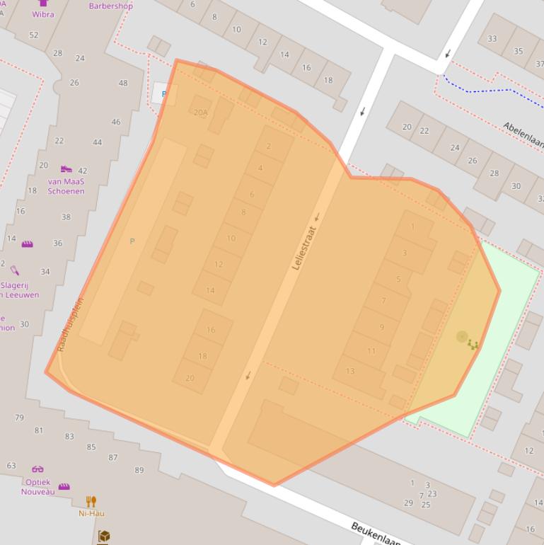 Kaart van postcodegebied 3181WR.