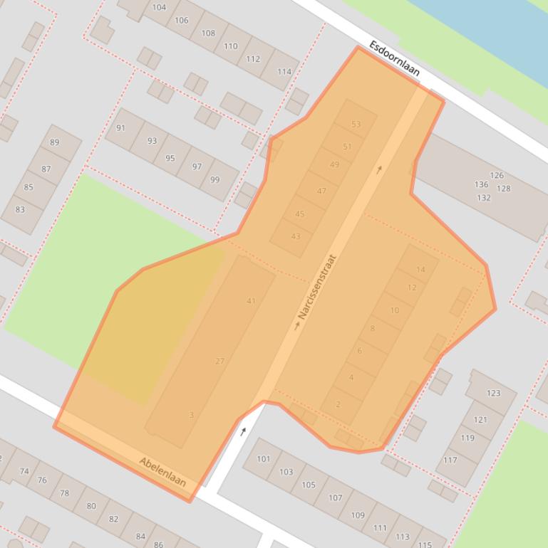 Kaart van postcodegebied 3181WT.