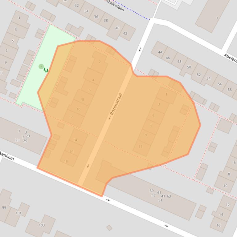 Kaart van postcodegebied 3181WV.
