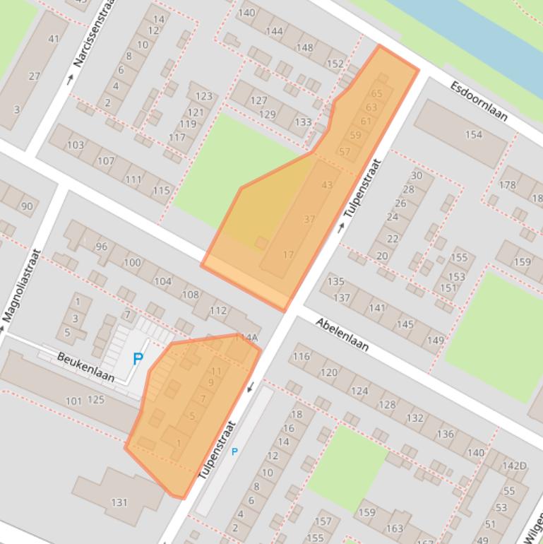 Kaart van postcodegebied 3181WX.